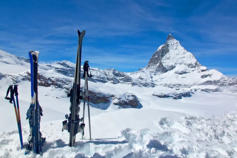Skis and the Matterhorn